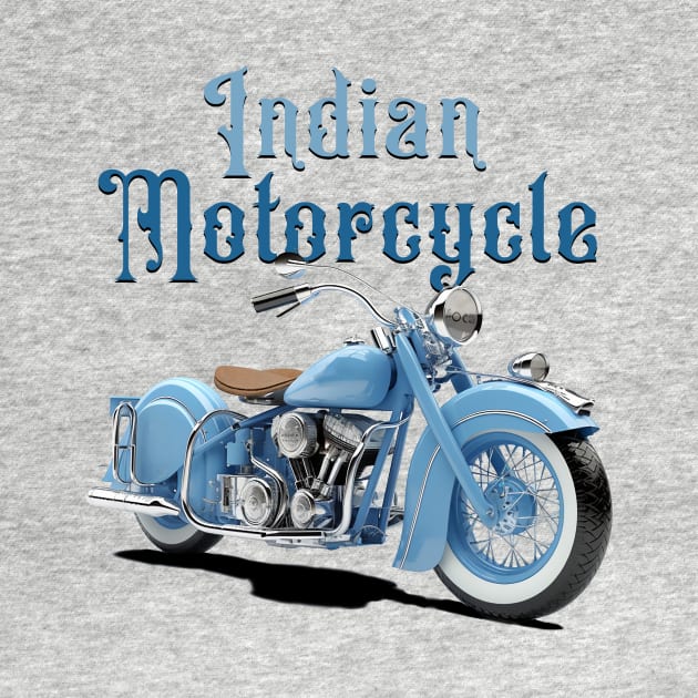 Indian Motorcycle with Words by DavidLoblaw